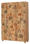 Riidekapp Kalune Design Leva Leaf, pruun v., 48 cm x 120 cm x 189 cm