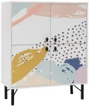 Kapp Kalune Design Multi Purpose Dot, valge v./mitmev&auml;rviline, 36 cm x 95 cm x 111 cm