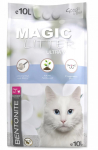 Kassiliiv Magic Litter Bentonite Ultra White, orgaaniline (t&otilde;mbub kokku), 10 l