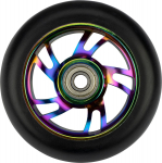 Rollerite lisavarustus, rattad Black Dragon Stunt Scooter Wheel Set Spoked Alu Neo Chrome, must, 2 tk