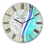 Kellaaeg Wallity 3030MS-025, sinine/beež, 30 cm x 30 cm, 30 cm