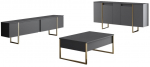 Elutoa m&ouml;&ouml;blikomplekt Kalune Design Luxe, sise, antratsiit v./kuld v.
