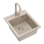 K&ouml;&ouml;givalamu koos kraaniga Quadron Johnny 100, graniit, 43 cm x 50 cm x 20.3 cm, liivakarva pruun v.