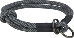 Kaelarihm koertele Trixie Soft Rope, must v./hall v., 550 mm x 10 mm, L/XL
