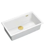 K&ouml;&ouml;givalamu Quadron Logan 110, graniit, 76 cm x 45 cm x 23.5 cm, kuldne v./valge v.
