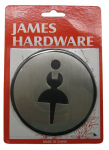 Infom&auml;rk James Hardware SN001-2 SS, &Oslash; 9.7 cm, plastik/roostevaba teras