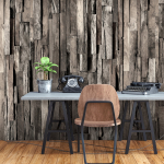 Fototapeet Artgeist Wooden Curtain (Dark Brown), 70 cm x 100 cm