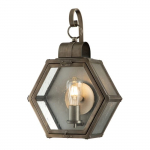 &Otilde;ue seinavalgusti Quintiesse Heath, 60W, E27, IP44, pronks v., 33.1 cm x 48 cm
