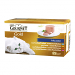 Kassi m&auml;rgtoit Gourmet, kalaliha, 0.34 kg x 4 tk