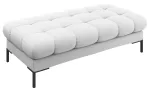 Esiku pink Micadoni Home Mamaia, valge v./must v./hall v., 62 cm x 133 cm x 41 cm