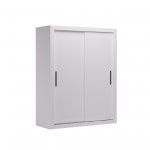 Riidekapp ADRK Modi, valge v./must v., 160 cm x 64 cm x 200 cm