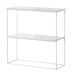 Konsoollaud ADRK Toni, l&auml;bipaistev v./valge v., 30 cm x 80 cm x 80 cm