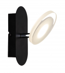 Valgusti seinale Domoletti Plate LED16019A-1R, LED, 3000 &deg;K, 1 x 3.5 W, must v.