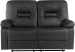 Diivan-sohva Beliani Bergen, must v., 73 x 146 cm x 101 cm