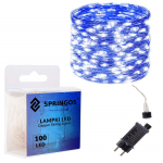 J&otilde;ulutuled Springos CL0080, 10 m, sinine v., 100 LED