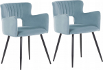 Toolide komplekt Beliani Sanilac, matt, helesinine v., 44 cm x 52 cm x 75 cm, 2 tk