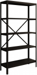 Raamaturiiul ADRK Rene, must v., 146.8 cm x 30 cm x 80 cm
