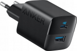 Telefoni laadija Anker 323, USB Type C/USB Type A, must v., 33 W