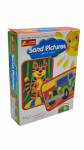 Liivamaaling, loomad Ranok Creative Sand Pictures Jeep & Tiger, kollane/roheline/oranž, 20 x 3.5 cm