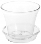 Lillepott 4Living, klaas, 15 cm x 15 cm, l&auml;bipaistev v.