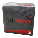Pabersalvr&auml;tikud TableSmart, 33 cm x 33 cm, must v., 125 tk
