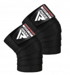 Side RDX Gym Knee Wrap, Universaalne, must