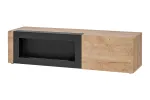 TV-kapp ASM Aron, tamm v./must v., 160 cm x 45 cm x 40 cm