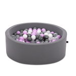 Pallimeri Kalune Design Bubble Pops, ⌀ 85 cm, 200 tk, l&auml;bipaistev v./valge v.