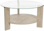 Kohvilaud Nordure Clara, beež v., 75 cm x 75 cm x 40 cm