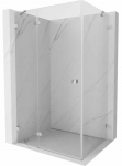 Du&scaron;ikabiin Mexen Lunar 834-090-070-01-00-L, ristk&uuml;lik, aluseta, 90 cm x 70 cm x 200 cm, l&auml;bipaistev v./kroom v./karastatud