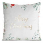 J&otilde;ulu dekoratiivne padjakate, kuldne/valge/roheline, 45 cm x 45 cm