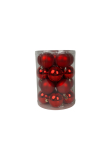 J&otilde;ulupuu ehe Christmas Touch, punane v., 6 cm, plastik, 20 tk