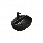 Vannitoa kraanikauss Mexen Iris, keraamiline, 50 cm x 38 cm x 12 cm, must