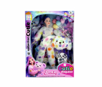 Nukk Emily with Dog Costume QJ201B, 32 cm