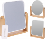 Kosmeetiline peegel, teisaldatav, 18 cm x 21 cm, valge