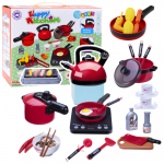 M&auml;nguk&ouml;&ouml;gi tarbed, k&ouml;&ouml;gi tehnika komplekt Lean Toys Happy Kitchen, punane v.