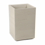 Lillepott 4Living Karo, pol&uuml;prop&uuml;leen (pp), 40 cm x 40 cm, beež v.