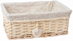 Korv Home4you Willi Tassel 61033, puuvill/paju, 43 cm x 30 cm, pruunikas v.
