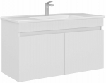 Vannitoakapp valamuga Kalune Design Tivoli, valge matt v., 45 cm x 100 cm x 57 cm