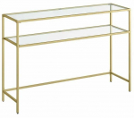 Konsoollaud Kalune Design By-4, l&auml;bipaistev v./kuldne v., 30 cm x 90 cm x 80 cm