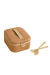 Konteiner toidu jaoks, s&ouml;&ouml;giriistadega Hermia BU0024, 0.65 l, 18.5 cm x 14.5 cm, roosa v.