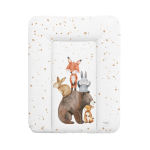 M&auml;hkimismatt Ceba Baby Basic Forest Friends, 70 cm x 50 cm, pruun v./valge v./oranž v.