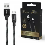 Juhe Extralink Smart Life CABESL09, Micro USB type B/1 x USB Type-A, 100 cm, must v., 15 W