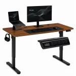 Arvutilaud reguleeritava k&otilde;rgusega ModernHome JSD-C5-1-19, 140 cm x 60 cm, 72 - 118 cm, tume tamm v.