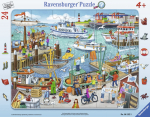 Pusle Ravensburger Day At The Port 061525, 32.5 cm x 24.5 cm, 24 tk, mitmev&auml;rviline