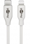 Juhe Goobay USB C To Lightning USB-C, Lightning 8 pin male, 2 m, valge v.