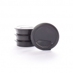 Juhtmepesa DF-8160, 6 cm x 6 cm, &Oslash; 6 cm, plastik, must, 4 tk