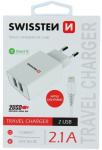 Telefoni laadija Swissten, USB/AC/DC, 120 cm