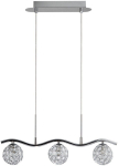 Valgusti rippuv Candellux Starlet 33-85743, G9, 3 x 40 W, l&auml;bipaistev v./kroom v. / h&otilde;be v., 9 x 9 cm