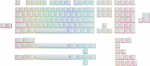 Klaviatuurikatete komplekt Glorious PC Gaming Race Aura Keycaps, valge
